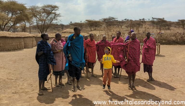 Welcome dance by the Masai tribe, Tanzania