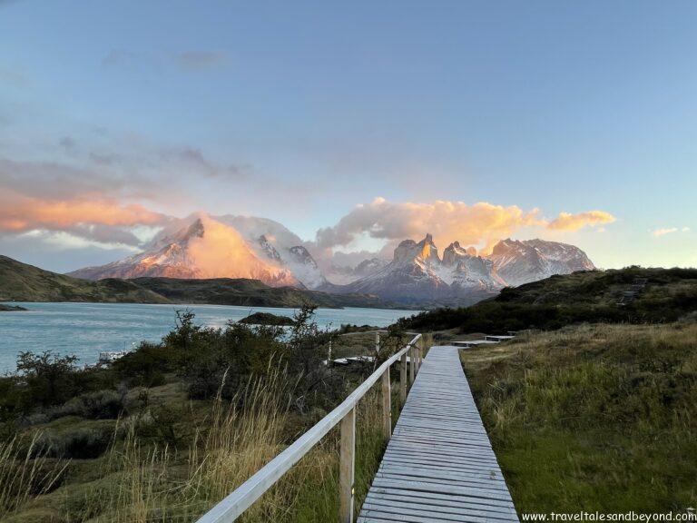 Hiking trail in Torres del Paine National Park, Chile