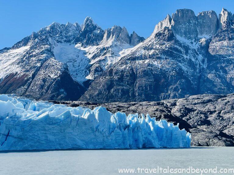 View of the glacier from the catamaran, Glacier Grey, Paragonia, Chile