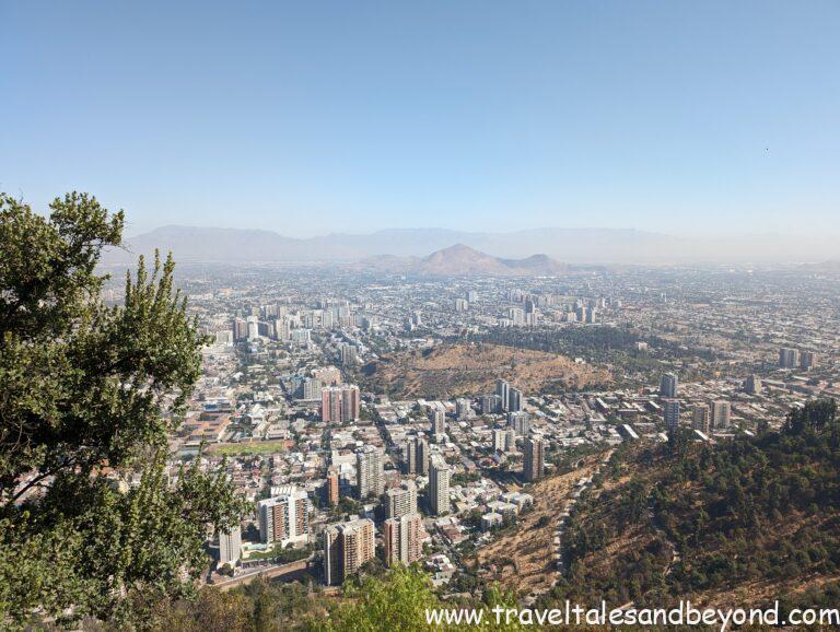 View of the Santiago city
