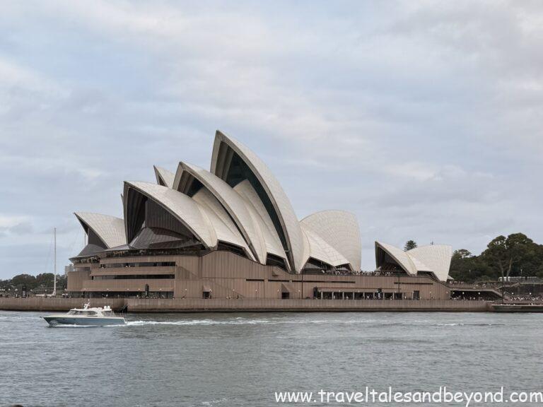 Sydney opera house from a cruise, Sydney, Australia