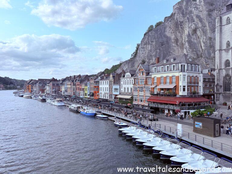 Dinant town along the Meuse River, Belgium