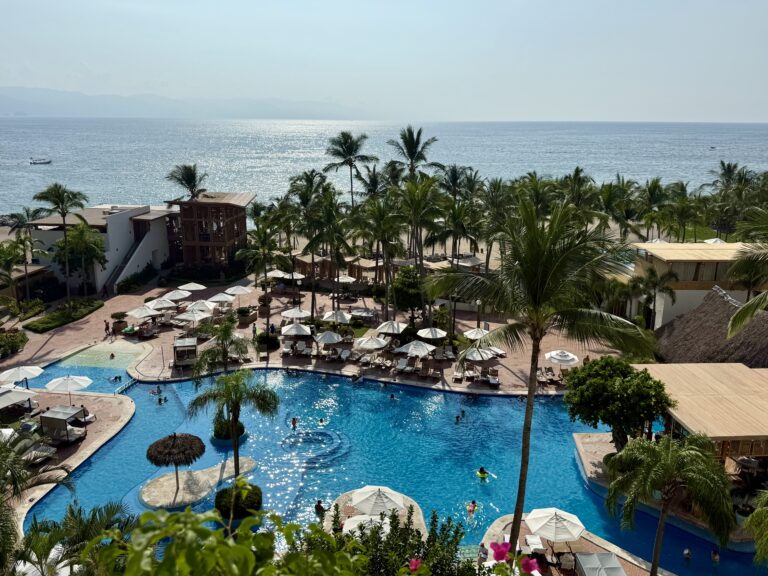 Ocean view from Fiesta Americana Puerto Vallarta All Inclusive resort on the Bay of Banderas