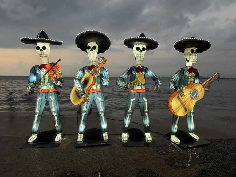 Day of the Dead parade and celebrations in downtown Puerto Vallarta, Mexico