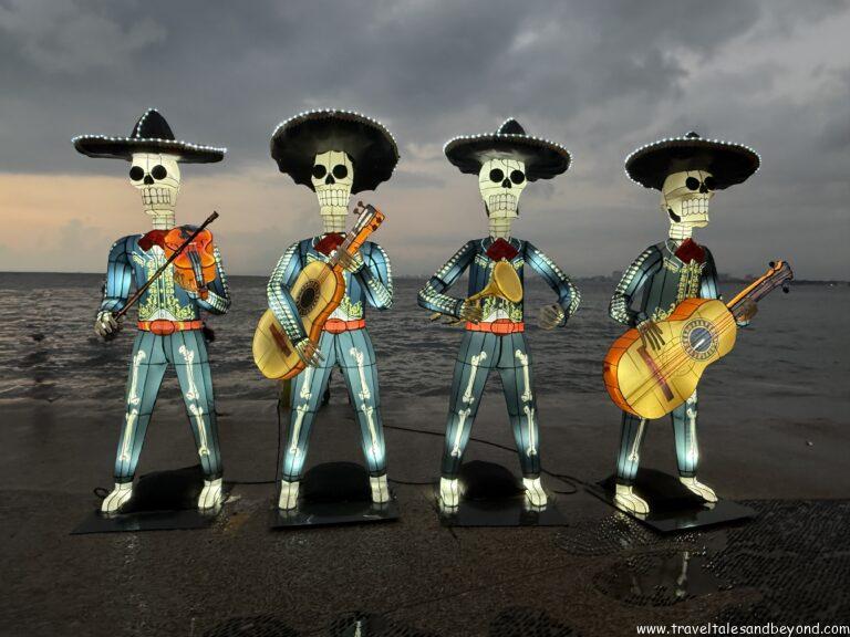 Day of the Dead parade and celebrations in downtown Puerto Vallarta, Mexico