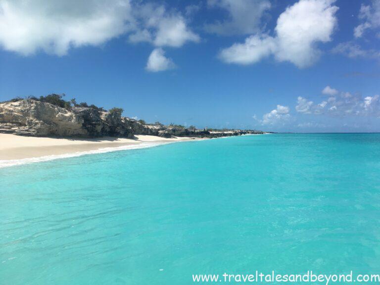 powdery white sand beach with calm turquoise water Turks and Caicos 4 day itinerary