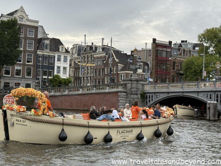 Gliding through Amsterdam's iconic canals — one of the most magical ways to see the city