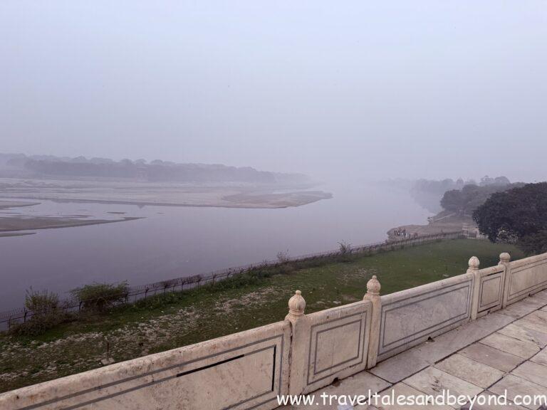 View of the Yamuna River from the Taj Mahal, Agra