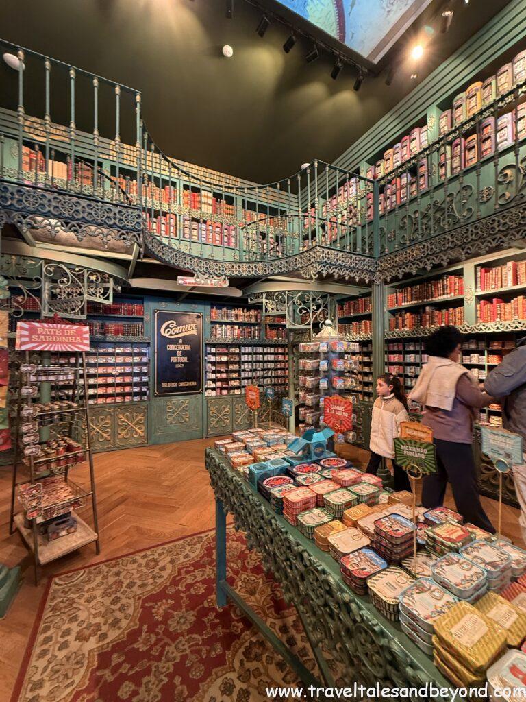 Portuguese sardine souvenir shop in the medieval town of Obidos