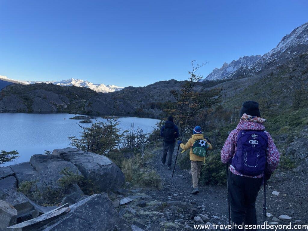 Kids with the guides, Torres del Paine, Patagonia, Chile