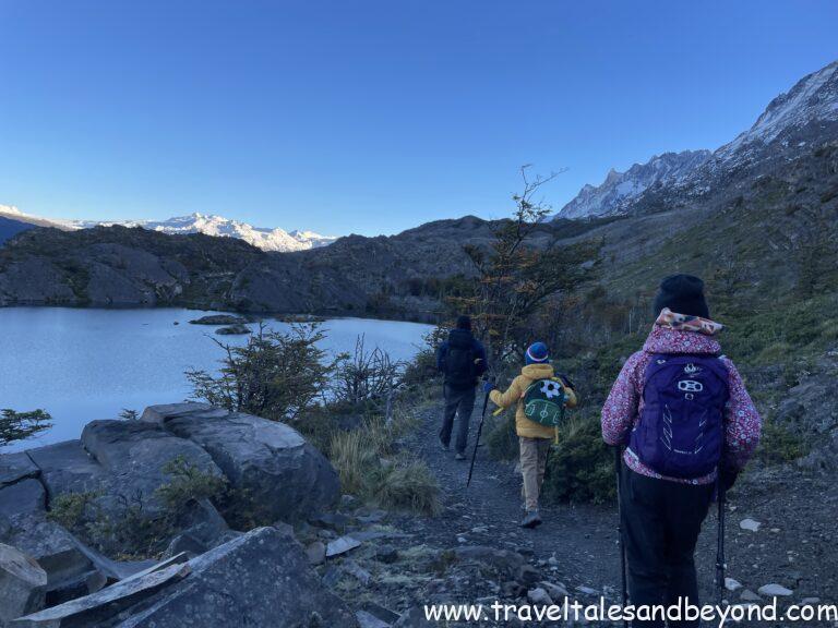 Kids with the guides, Torres del Paine, Patagonia, Chile