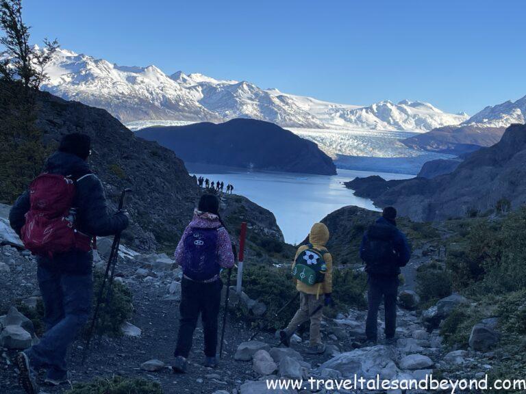 Glacier Grey hike with kids - Torres del Paine, Patagonia, Chile