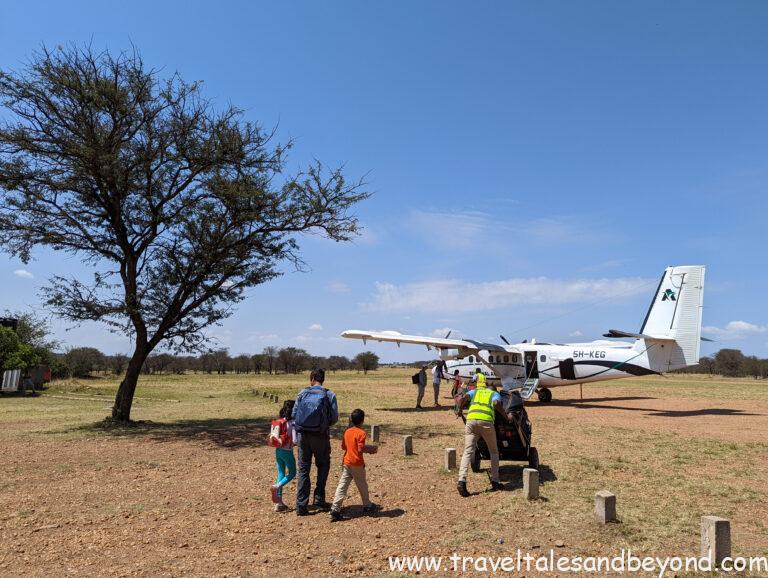 Kogatende Airstrip in Serengeti, Tanzania, African safari