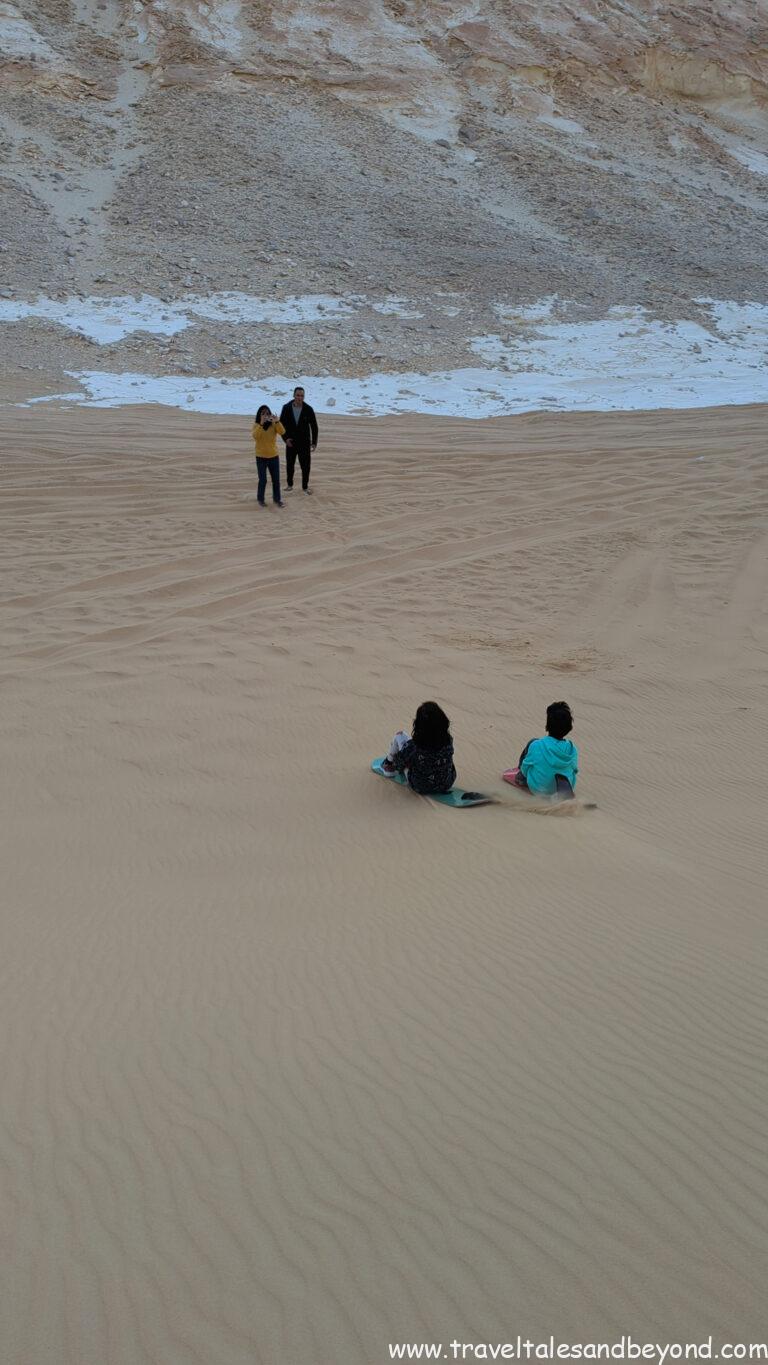 Sandboarding White Desert Egypt Dunes