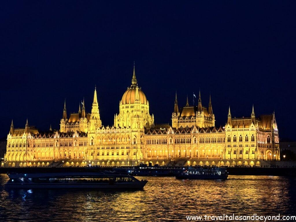 Hungarian Parliament at night, Hungary, Budapest, Hungary