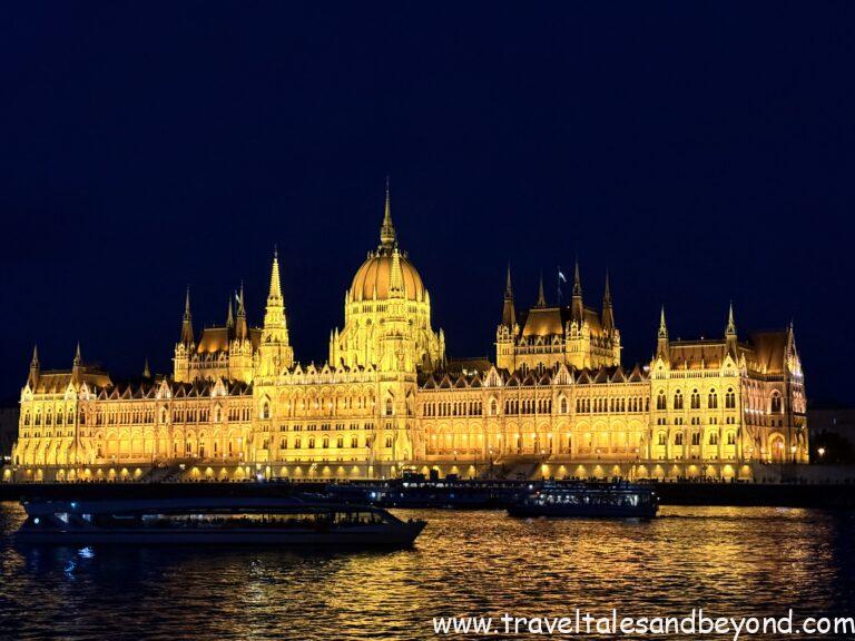 Hungarian Parliament at night, Hungary, Budapest, Hungary