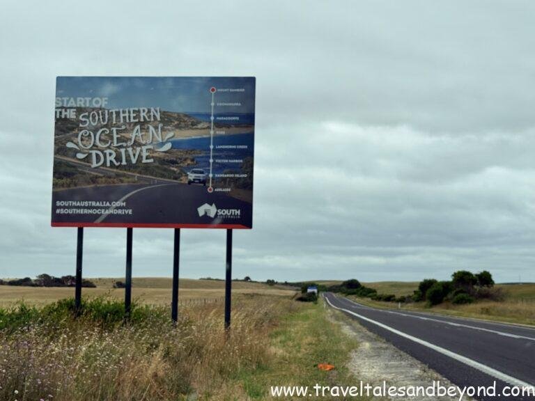 Entering the Southern Australia Ocean Drive Road