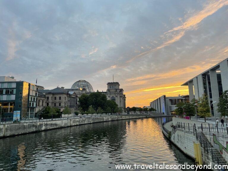 The dome and roof terrace of the Reichstag Building are a popular tourist magnet.