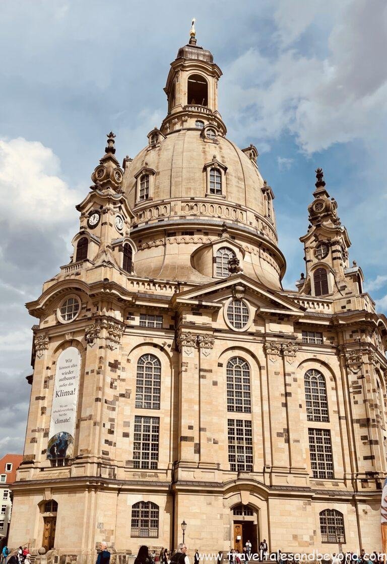 Frauenkirche Dresden rebuilt after World War II