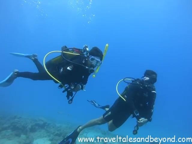 Open water boat dive final session, Crete