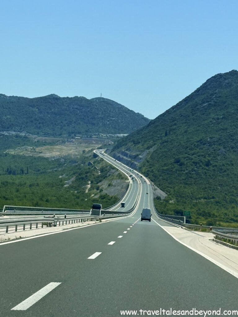 Drive from Split to Mostar