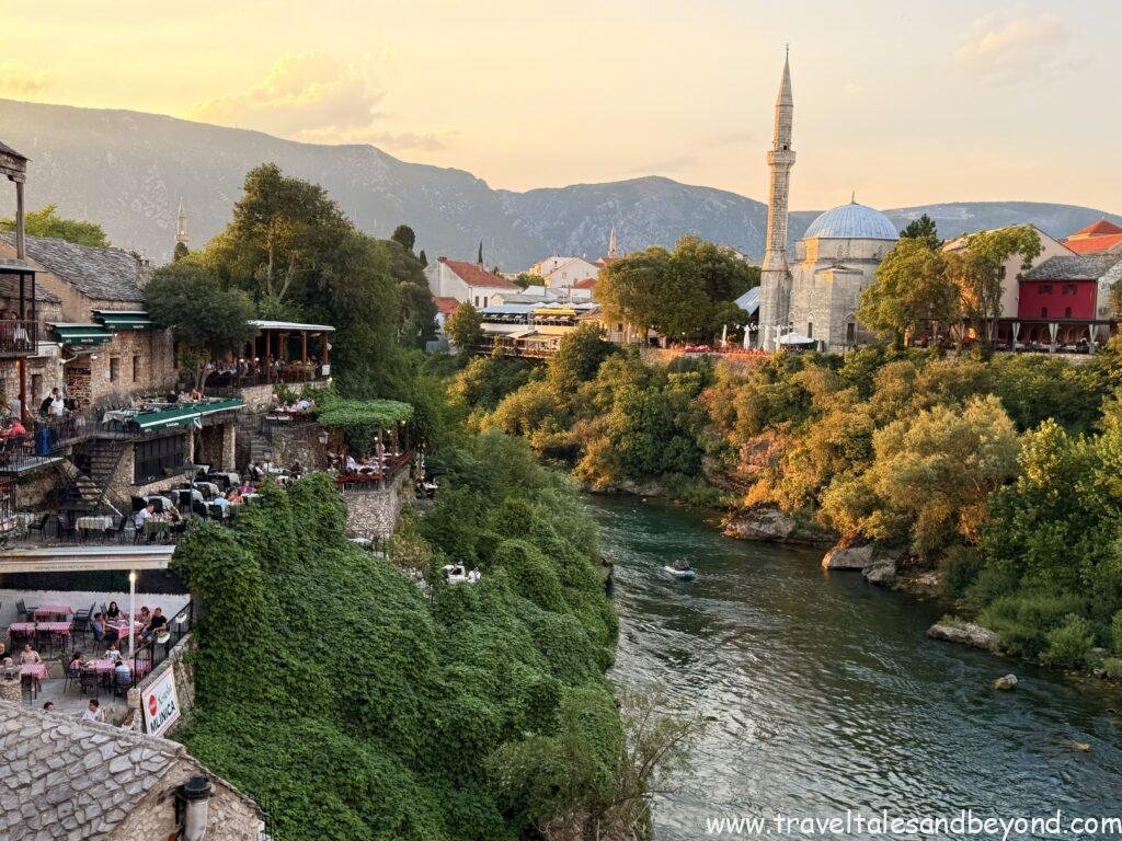 Mosques, churches and Ottoman stonework sit side by side in Mostar’s old town.