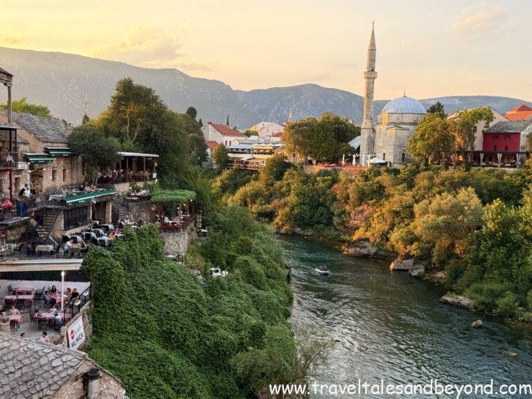 Mosques, churches and Ottoman stonework sit side by side in Mostar’s old town.