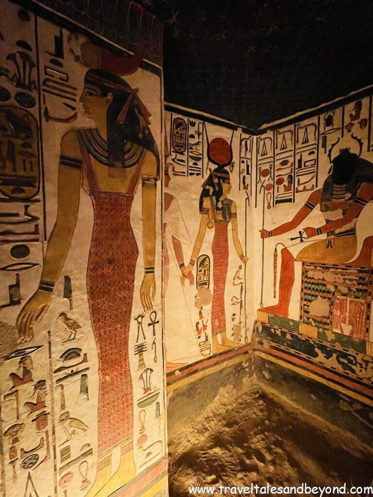 Inside Nefertari tomb, Valley of Queens, Egypt