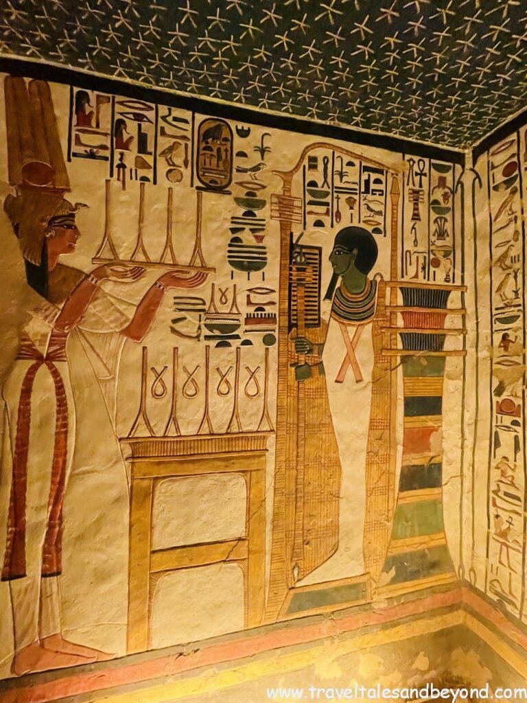 Inside Nefertari tomb, Valley of Queens, Egypt