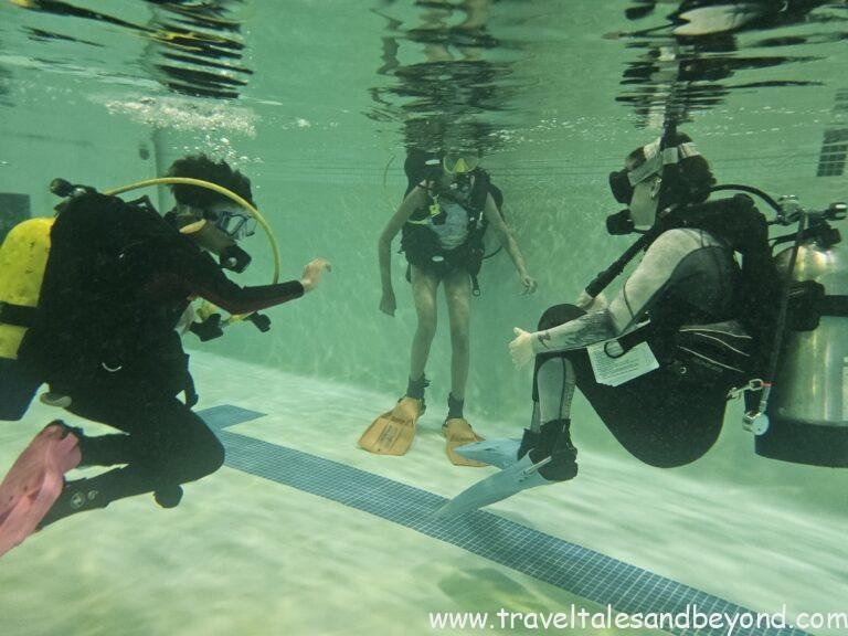 Pool sessions for Junior open water scuba certification